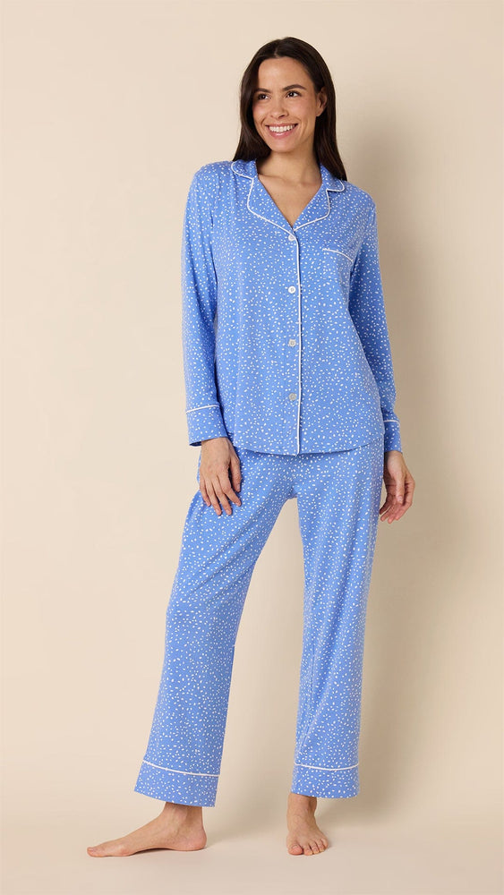 Confetti Dot Pima Knit Pajama - Provence Main Provence