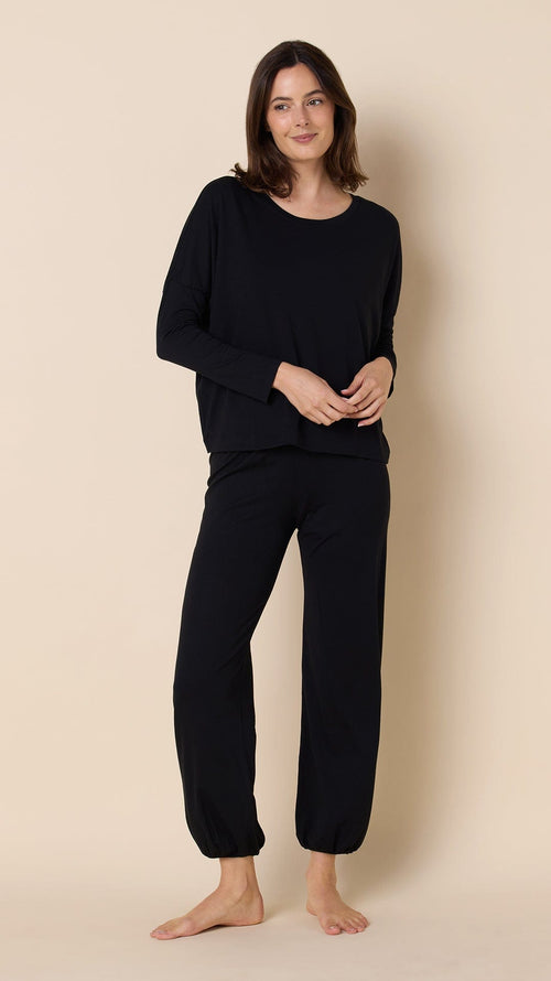Classic Pima Knit Pullover Set - Midnight Main Midnight
