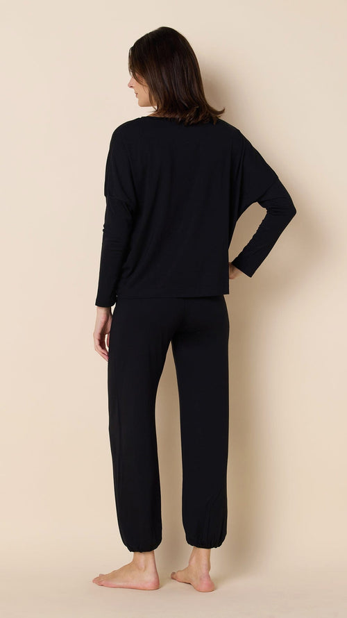 Classic Pima Knit Pullover Set - Midnight Extra Midnight