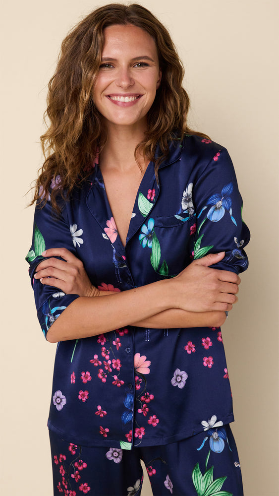 Deerly Silk Pajama Extra Navy