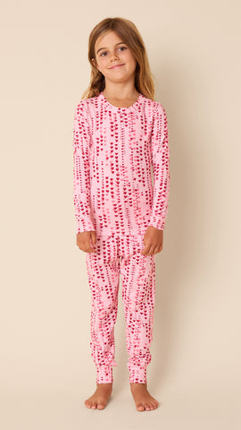 Dreamy Hearts Kids Pima Knit Pajama