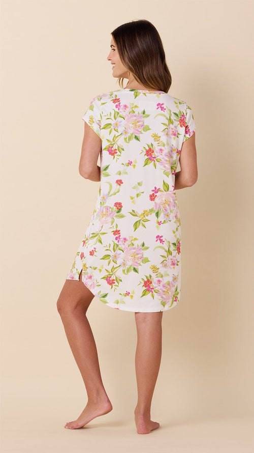 Florentina Knit Short-Sleeved Sleep Shirt extra White 