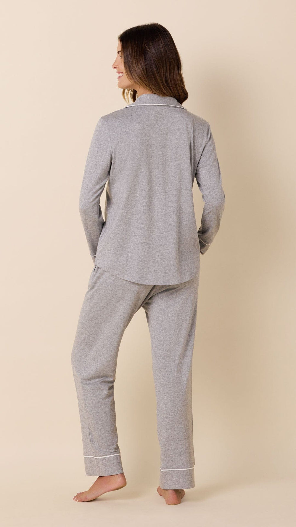 Classic Pima Knit Pajama - Heather Grey Extra Heather Grey