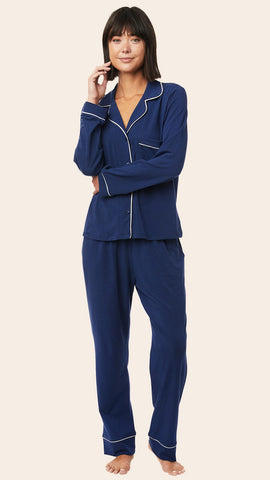 Classic Pima Knit Pajama - Marine Blue