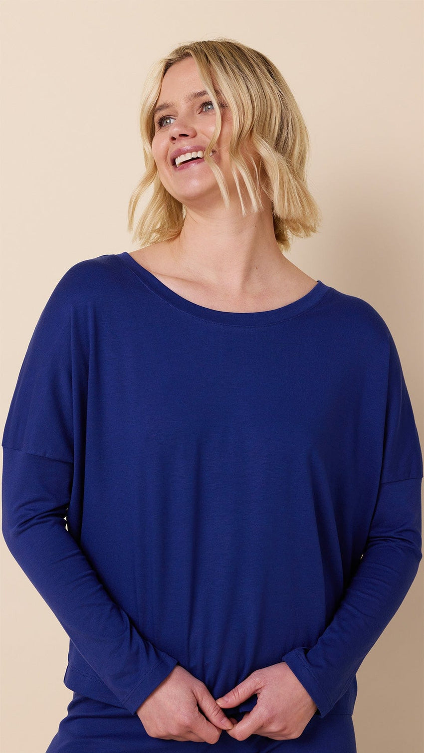 Classic Pima Knit Pullover Set - Marine Blue Extra Marine Blue