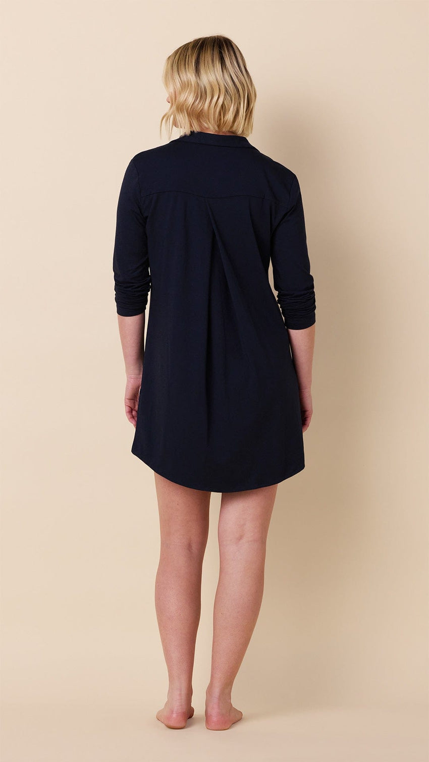 Classic Pima Knit Night Shirt - Midnight Hover Midnight
