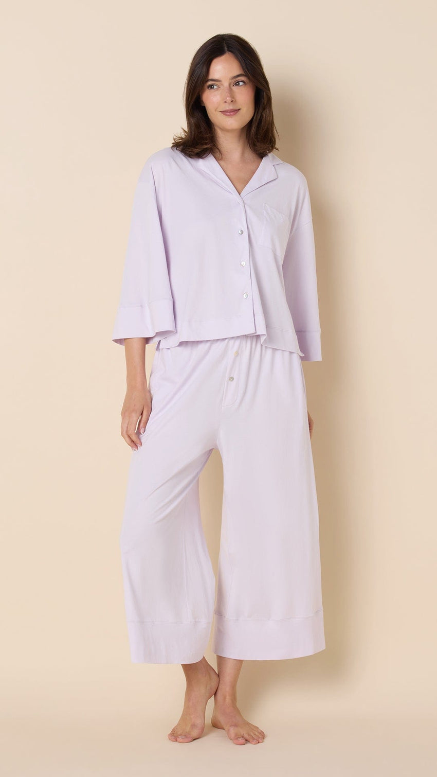 The Mariposa Set Long/Short Bundle - Lilac Cream Extra Lavender