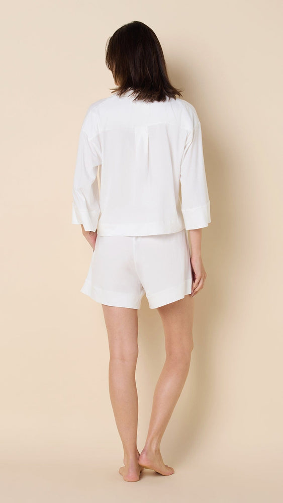 The Mariposa Long-Sleeved Short Set - Cloud Extra Cloud