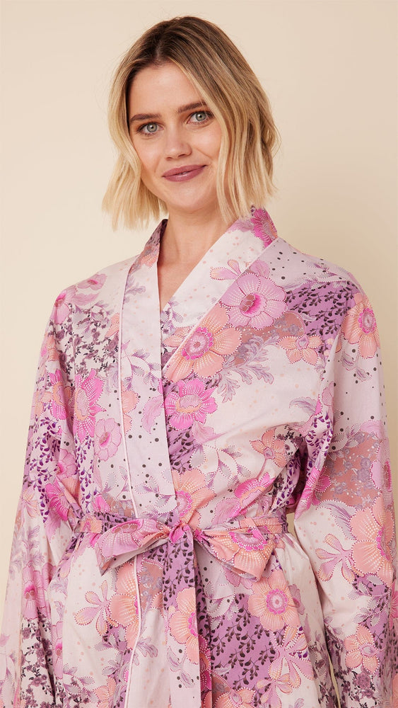 Piper Luxe Pima Kimono Robe Extra White