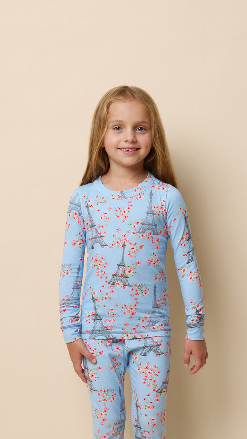 Petals Over Paris Pima Knit Kid's Pullover Set Petals Over Paris Pima Knit Kid's Pullover Set