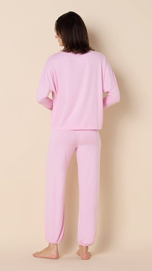 Classic Pima Knit Pullover Set - Pink Moment Extra Pink Moment