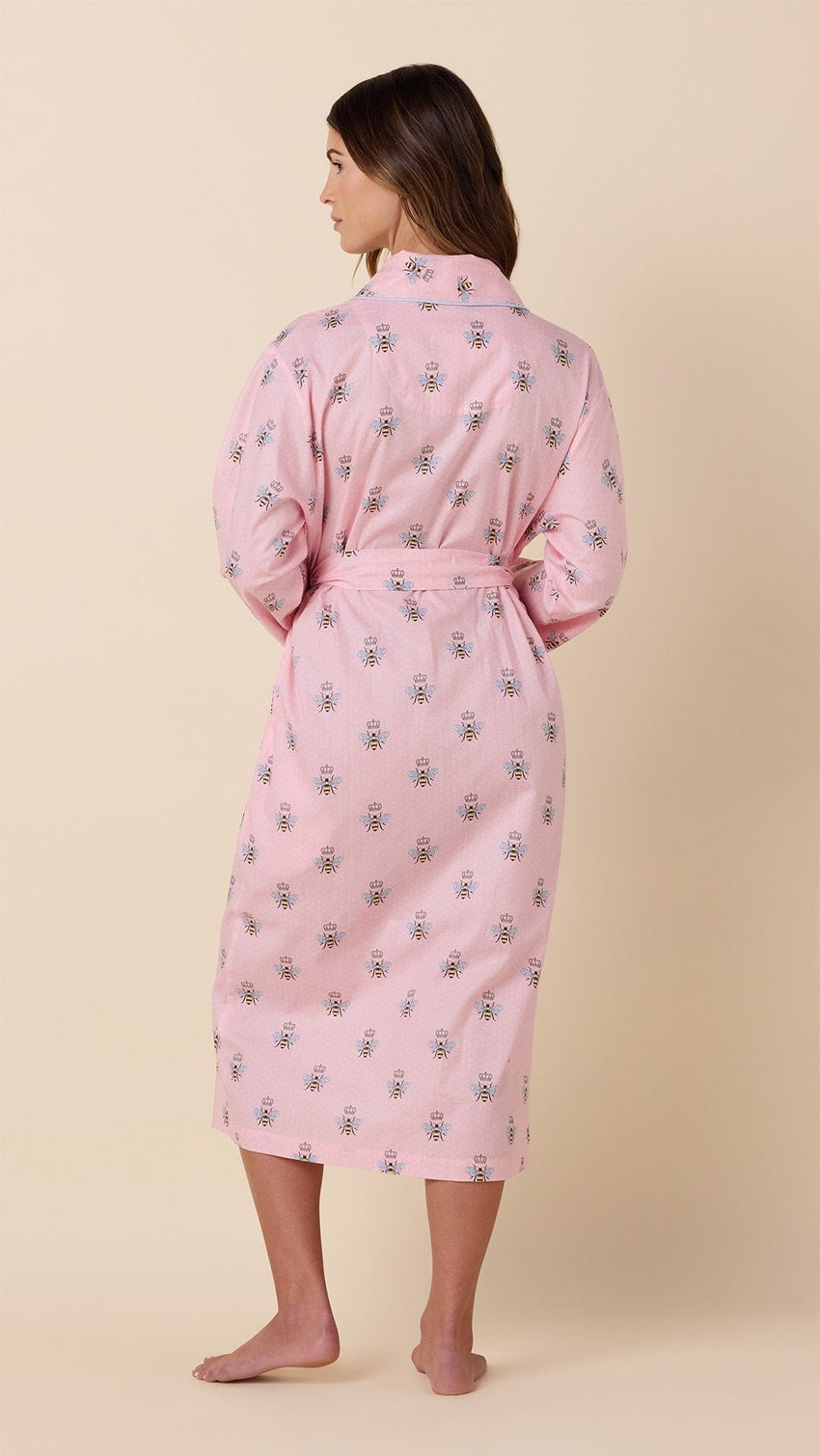Queen Bee Luxe Pima Shawl Collar Robe - Pink Queen Bee Luxe Pima Shawl Collar Robe - Pink