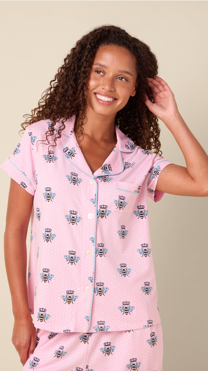 Queen Bee Pima Knit Capri - Pink Extra Pink