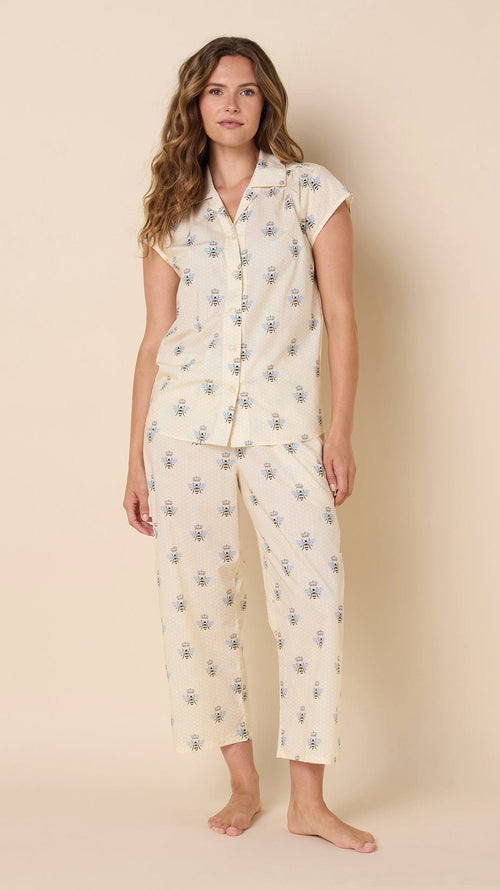 Queen Bee Luxe Pima Capri - Honey Main Honey