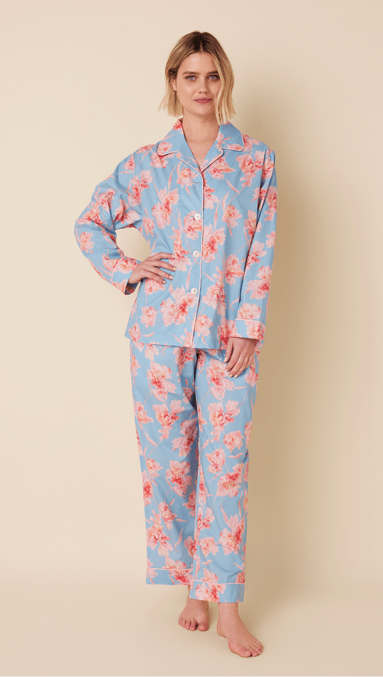 Celeste Luxe Pima Pajama Main Blue