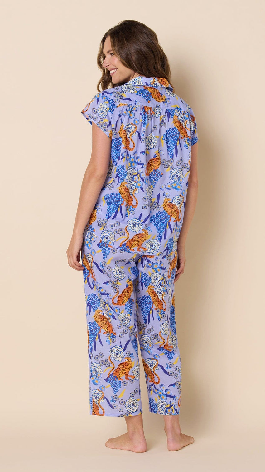 Tigress Voile Capri Hover Lavender