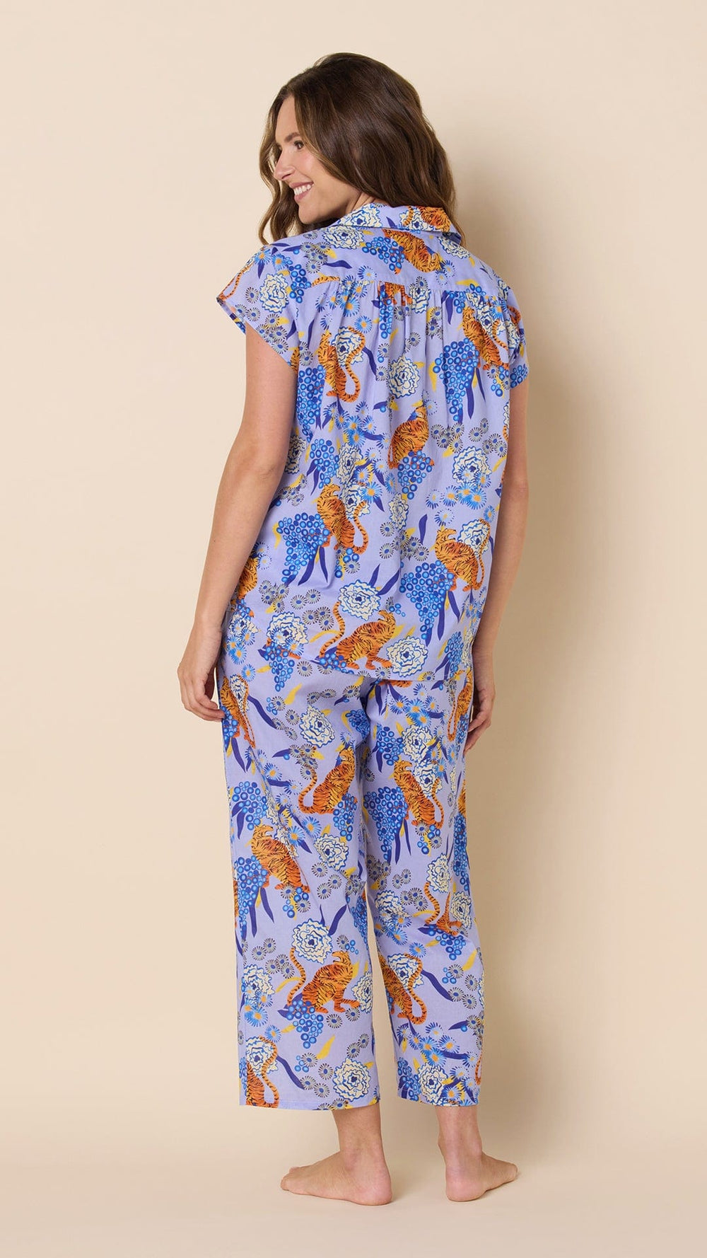 Tigress Voile Capri Hover Lavender
