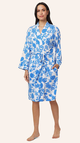 Chrysantheme Pima Knit Kimono Robe