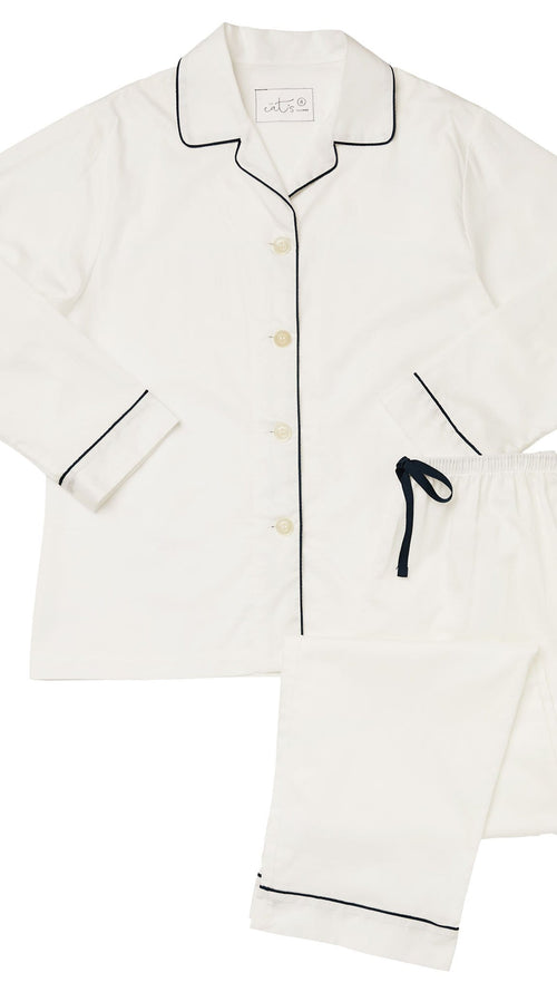 Classic Luxe Pima Pajama - White Extra White
