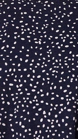 Confetti Dot Pima Knit Night Shirt - Navy