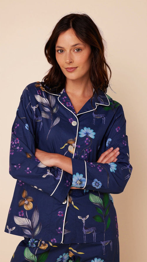 Deerly Luxe Pima Pajama Extra Navy