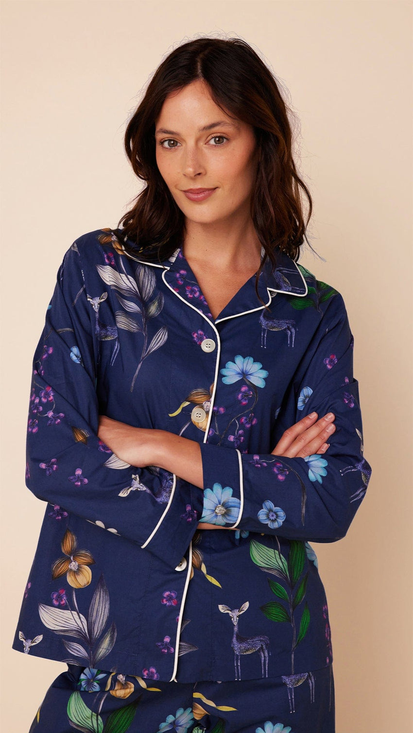 Deerly Luxe Pima Pajama Extra Navy