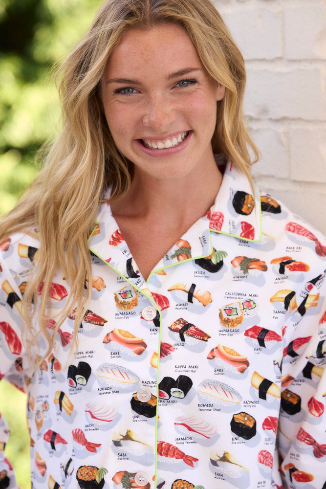 Sushi Poplin Pajama - White Extra White