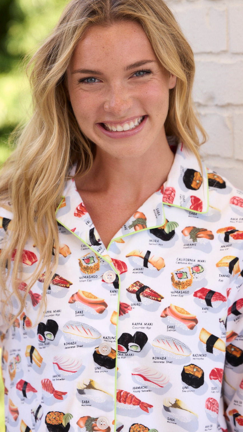 Sushi Poplin Pajama - White Extra White