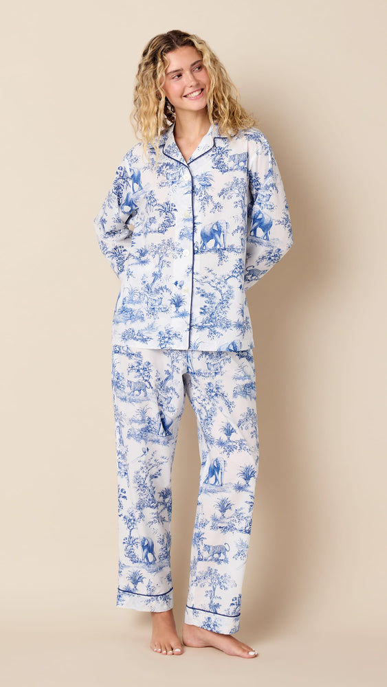 Fauna Botanica Luxe Pima Long-Sleeved Pajama Hover White