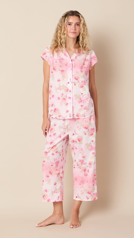 Wing & Bloom Luxe Pima Capri Hover Pink