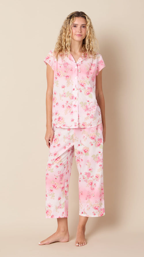 Wing & Bloom Luxe Pima Capri Hover Pink