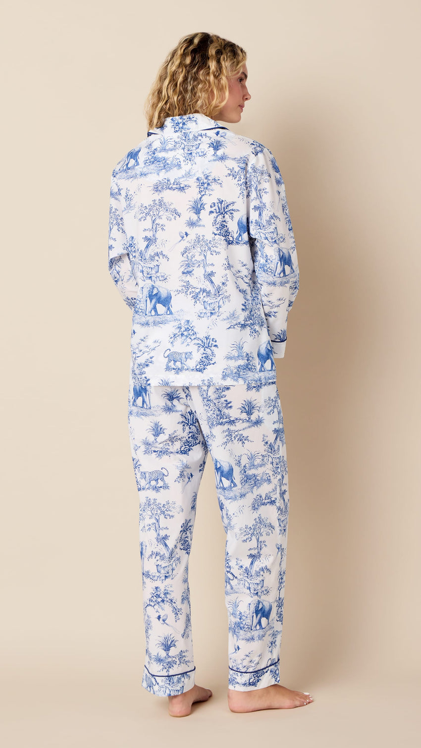 Fauna Botanica Luxe Pima Long-Sleeved Pajama Extra White