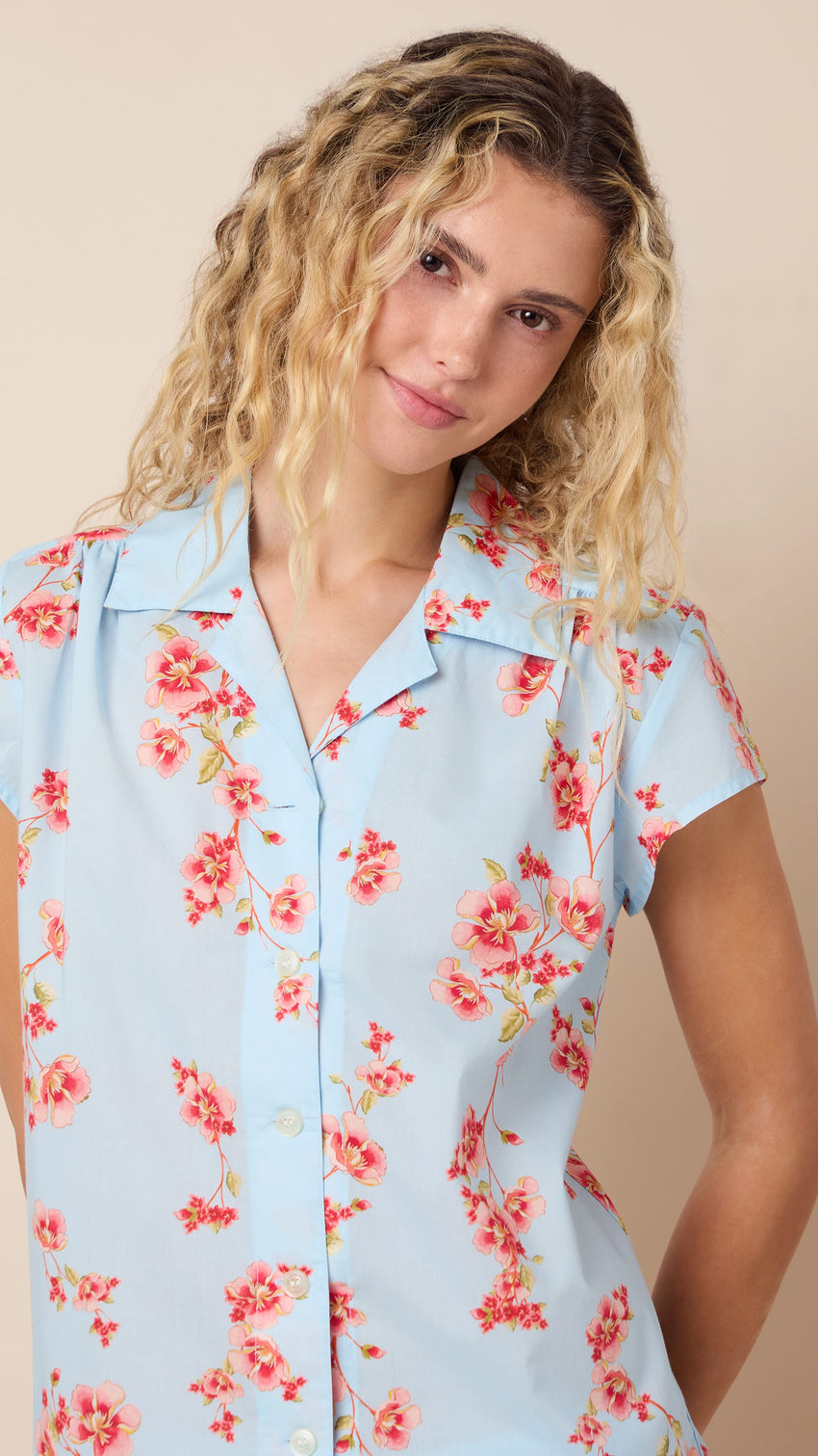 Rosalie Luxe Pima Capri Wide Blue