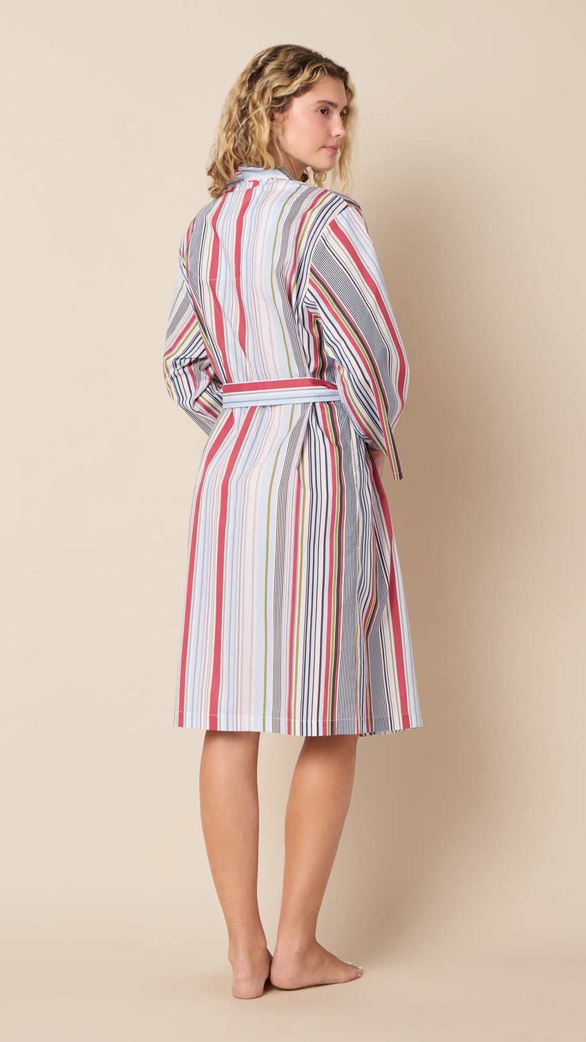 Silver Lake Luxe Pima Kimono Robe Extra White