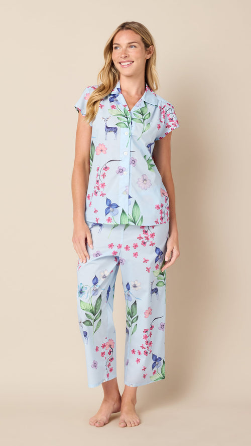 Deerly Luxe Pima Capri Hover Navy