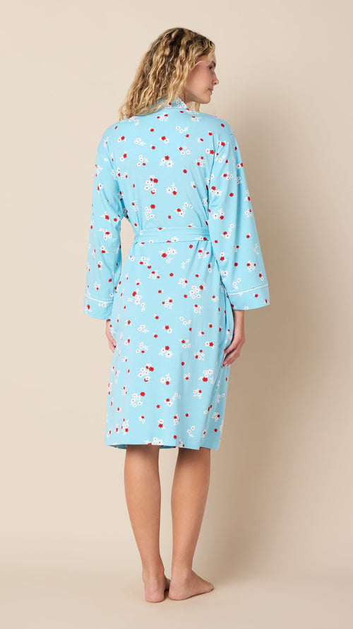 Skye Pima Knit Kimono Robe Hover Blue