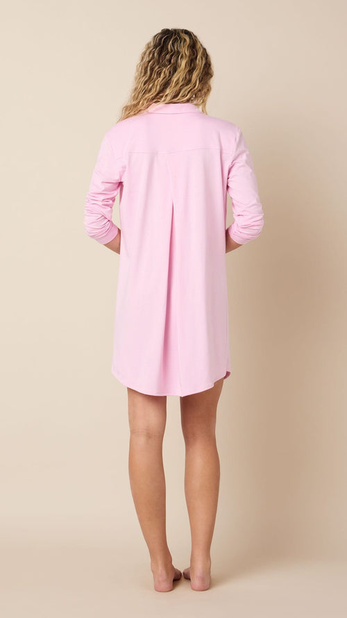 Classic Pima Knit Night Shirt - Pink Moment Extra Pink Moment