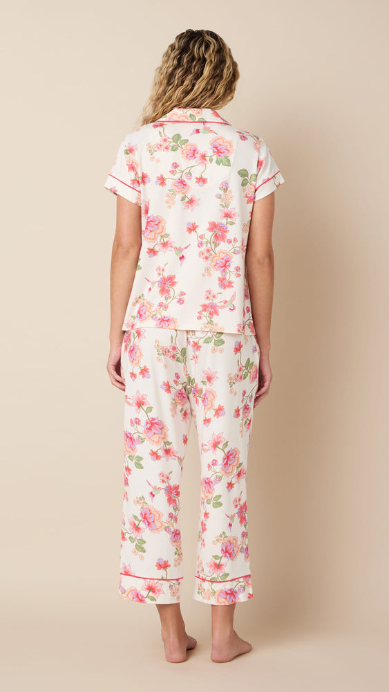 Wing & Bloom Pima Knit Capri Extra White
