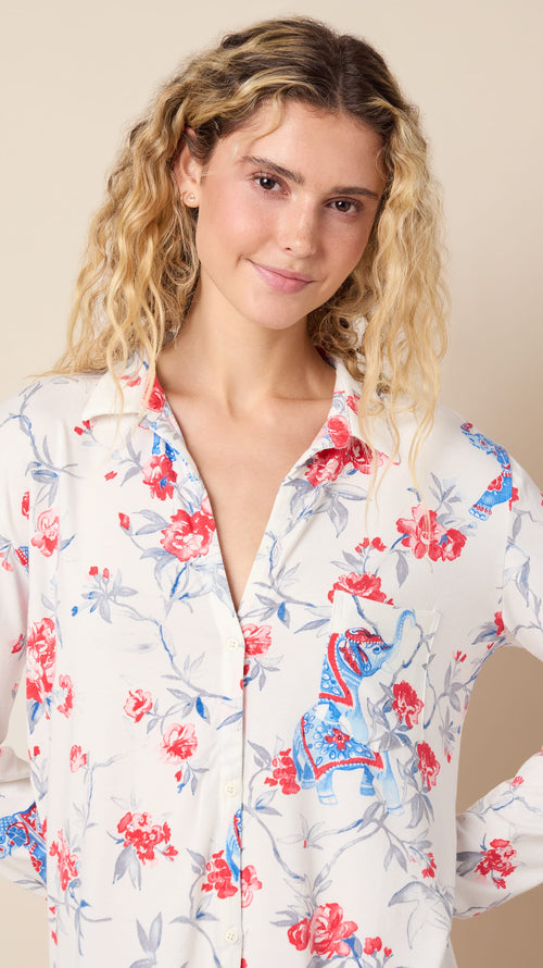 Zoe Pima Knit Night Shirt Extra White