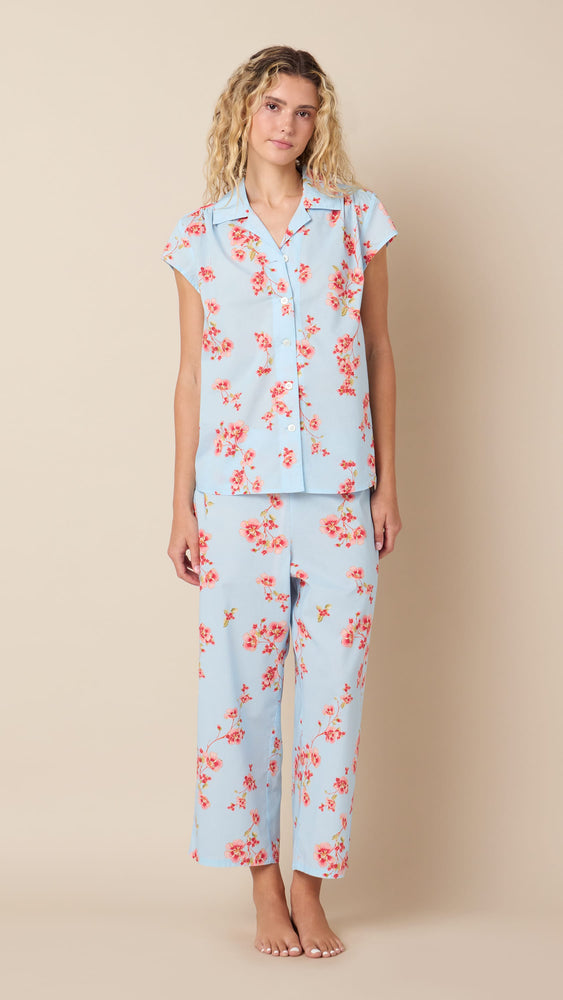 Rosalie Luxe Pima Capri Hover Blue
