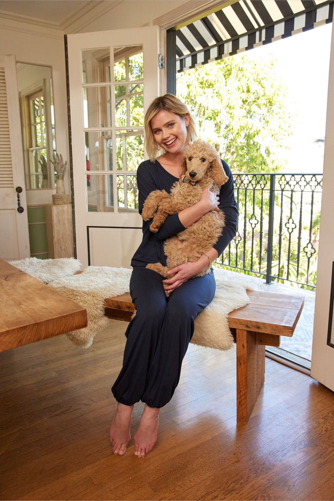 Classic Pima Knit Pullover Set - Midnight Main Midnight