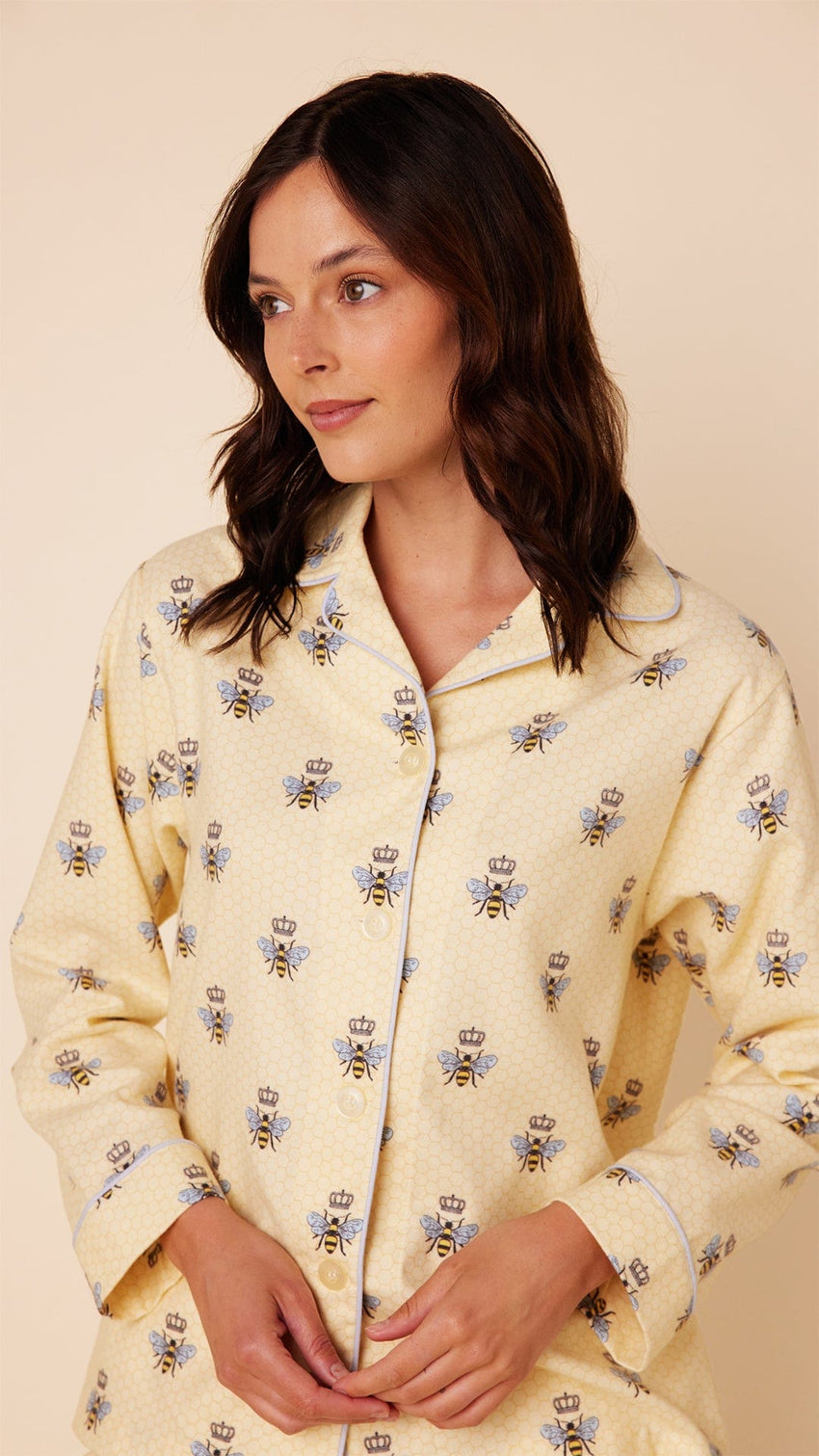 Queen Bee Flannel Pajama - Honey Wide Honey