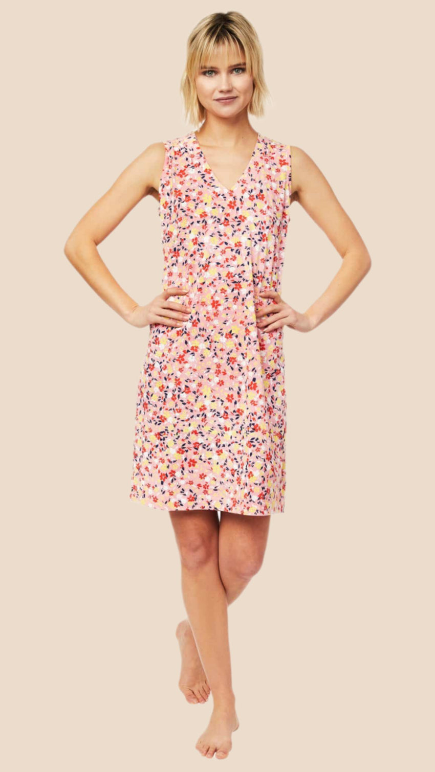 Sunday Pima Knit Nightgown Main Pink