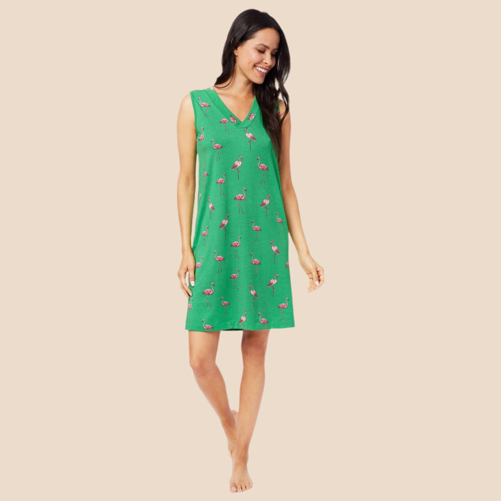 Flamazing Pima Knit Nightgown Main Emerald