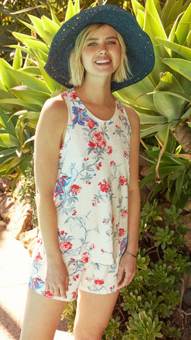 Zoe Pima Knit Tank with Short