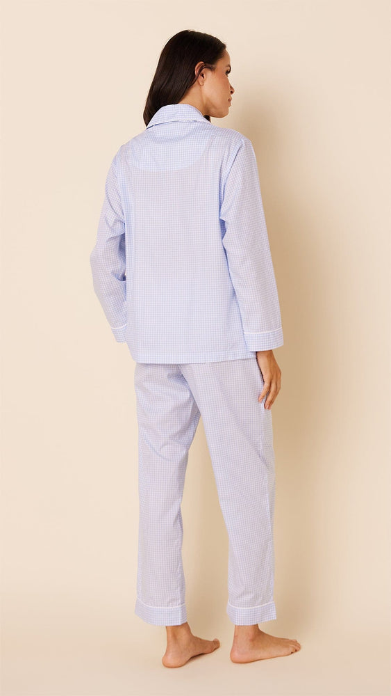 Classic Gingham Luxe Pima Pajama - Pink Hover Blue