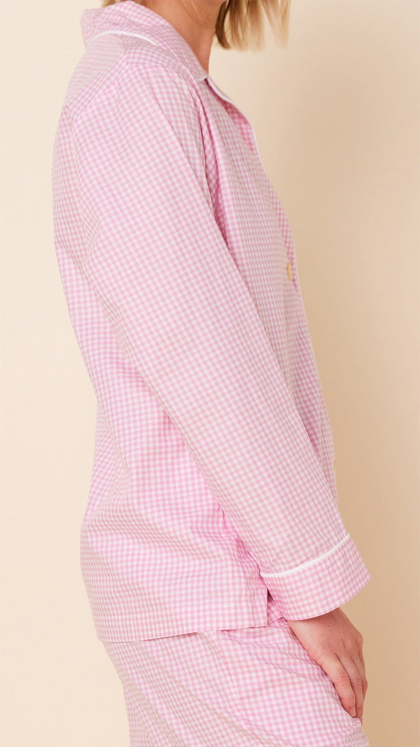 Classic Gingham Luxe Pima Pajama - Pink Extra Pink